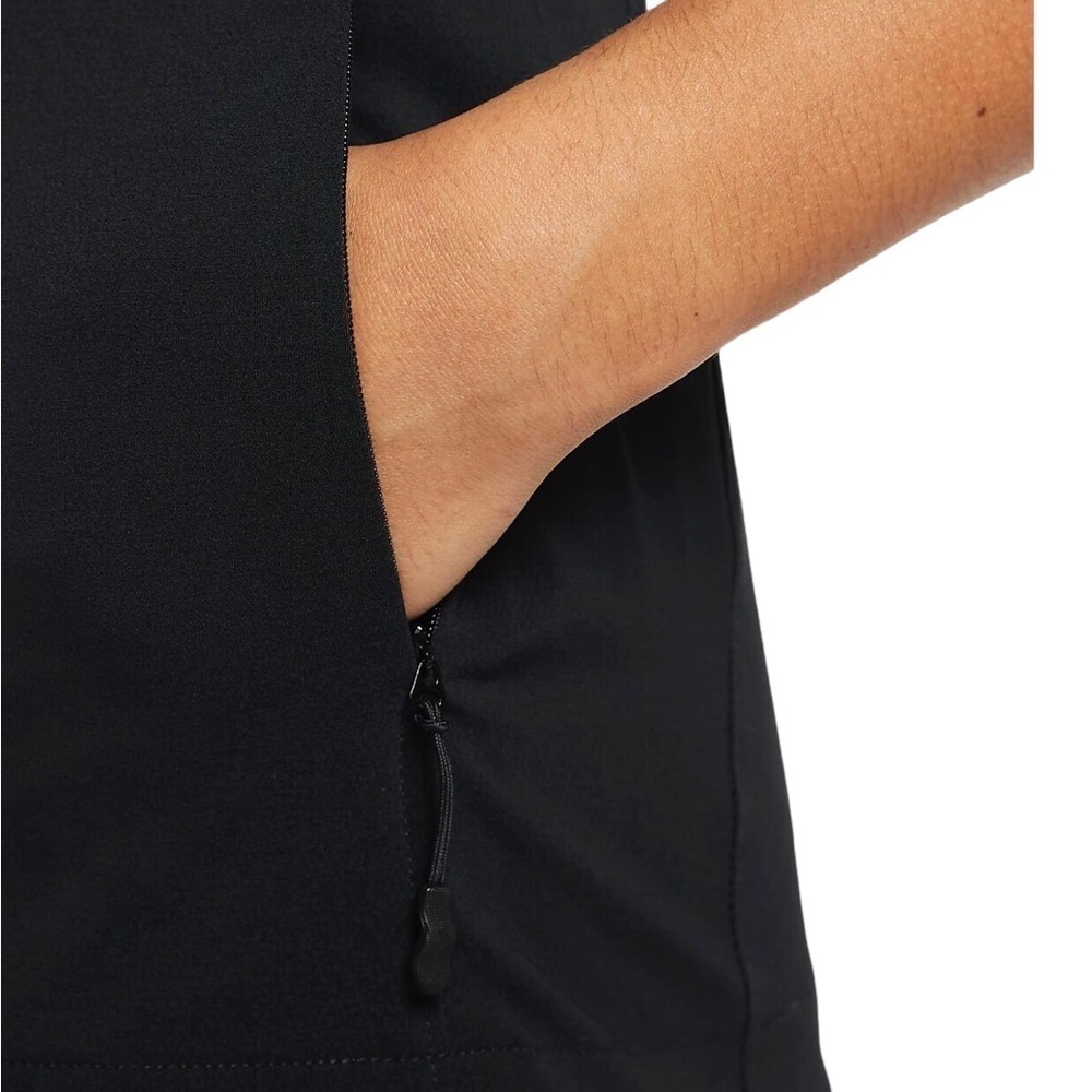 Nike Women’s Short Sleeve Softball Wind Shirt Sz Medium Black Active Top-NWT - Picture 5 of 7
